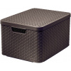 Úložný box Curver STYLE BOX s vekom L, 03619-210 – hnedý (03619-210)