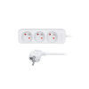 Solight predlžovací prívod 3m, 3 zásuvky, 16A/3680W, PVC, biely PP03X