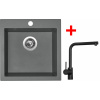 Sinks VIVA 455 Titanium + Elka black matt G772