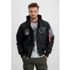 ALPHA INDUSTRIES Bunda MA-1 VF Hood Dark Side - black reflective (108108/285) Veľkosť: S/Regular