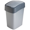 Odpadkový kôš Flip Bin Silver / Grafit 25 l CURVER