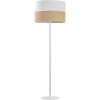 TK Lighting Linobianco stojaca lampa 1x15 W biela-hnedá 5241