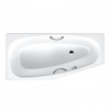Kaldewei Advantage - Asymetrická vaňa Mini Star pravá 835, 157x70/48 cm, s otvormi na držadlá, antislip, Perl-Effekt, biela 224530003001