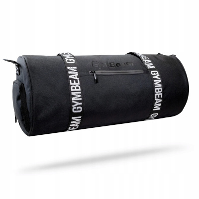 Black Gymbeam Bag (Barrel Black Sports Bag pre telocvičňu v telocvični)