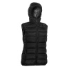 Dámska páperová vesta Warmpeace Yuba Lady black/black S