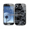 Nálepky Samsung Galaxy S III – Camouflage – šedá