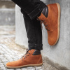 Vasky Terry High Dark - Dámske kožené barefoot hnedé, ručná výroba 39 EU