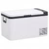 vidaXL Chladiaci box s rukoväťou čierno-biely 18 l PP a PE 51779