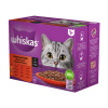 WHISKAS klasický výber hovädzina kura jahňa morka v šťave 12 x 85 g