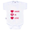 Body s potlačou New Baby MADE IN LOVE 80 (9-12m), 20C39668