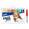 Sada bezpečných farieb na tvár Face Paint - 12 kusov - MFP Paper