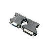 redukcia z DVIA 24pin samec na VGA 15pin HD samica, čierna, CABLEXPERT