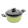 Indukčný titánový hrniec iTIT281 ø 28 cm x 13 cm / 6.3 l svetlozelený