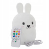 SEVERNO Detská nočná lampa biela (SILIKÓNOVÁ NOČNÁ LAMPA PRE DETI, MÄKKÉ, FAREBNÉ RGB LED USB + DIAĽKOVÉ OVLÁDANIE)
