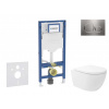 GEBERIT - Duofix Set předstěnové instalace, klozetu Oudee Vortex a sedátka softclose, tlačítko Sigma20, nerez SANI11CA6107B