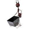 Dekoracia MagicHome Mecco 4212, Mravec s vozíkom, 46 cm, plech