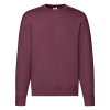 Burgundy Men's Sweatshirt Set-in Sweat Fruit of the Loom tmavočervená M Fruit of the Loom 5904882111036