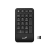 Genius NumPad 1000, Klávesnice, numerická, bezdrátová, Copilot klávesa, 2,4GHz, mini USB přijímač, černá 31320003401