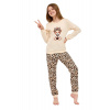 Dievčenské pyžamo 592/191 Panther - CORNETTE Béžová 134/140