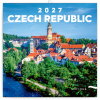 NOTIQUE Poznámkový kalendár Česká republika EN/CZ 2027, 20 x 20 cm