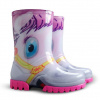 Dievčenské čižmy - Demar TWISTER PRINT HA 0036 - pony, biela/ ružová Farba: Ružová, Veľkosť: 34-35