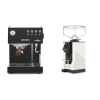Ascaso Steel UNO PID, Black&Wood + Eureka Mignon Specialita, BL white