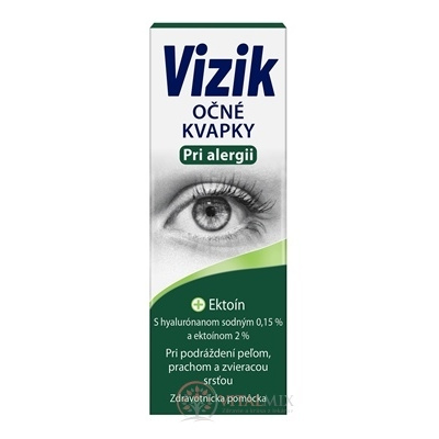 VIZIK Očné kvapky Pri alergii ektoín a hyaluronát 10 ml