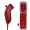 Wii Remote Controller + Nunchuck červený + motion + silikonový obal