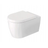Duravit ME by Starck - Závesné WC s doskou SoftClose, Rimless, DuraFlush, DuraShield, biela 490709AAA1