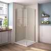 Štvorcový sprchový kút Sanovo Perfect DUET 90 (81-83)x(81-83)x190 cm (PERD_90C)