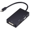 Interlook HVD-20CM | Adaptér Mini DisplayPort (Thunderbolt) na HDMI | DVI | VGA Čierný