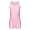 Slazenger LYCRA® XTRA LIFE™ Boyleg Swimming Suit Junior Girls Pink/White 11-12 rokov