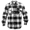 ROTHCO košeľa drevorubačská FLANNEL kockovaná BIELA veľ.XL