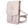 Púzdro Guess PU 4G Metal Logo Phone Bag ružové