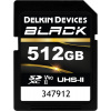 Delkin SDXC BLACK Rugged UHS-II R300/W250 (V90) 512GB (new)