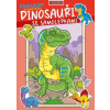 Omaľovánka - A4 - so samolepkami - Dinosaury