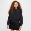 Nike Sportswear Club Fleece Big Kids' (Girls') Boxy Crewneck Sweatshirt Black 13 rokov