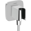 HANSGROHE Fixfit Q prípojka hadice s integrovaným držiakom ručnej sprchy, chróm, 26887000