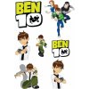 CUKROVÁ TLAČ jedlý obrázok na tortu Cukrová hmota BEN 10 TEN + MENO #2 TEXT