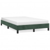 vidaXL Posteľ bez matracom tmavozelená 120x190 cm zamat - Zelená - 40766-182326