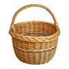 košík nákupní kulatý BOLERO plné pr.29x34cm, lak., NOVÝ