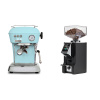 Ascaso Dream ONE, Kid Blue + Eureka Mignon Specialita Smart, CR black