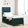 zahrada-XL Posteľ s pružinovým rámom Tmavozelená 80 x 200 cm Zamat 3339731