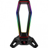 Herný hub a stojan Yenkee YHB 3000 RGB, 3x USB, podsvietený, čierny