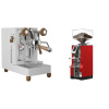 Lelit MaraX3 PL62X3, white + Eureka Mignon Libra, CR ferrari red