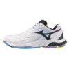 Pánska obuv na badminton/squash Mizuno Wave Fang 2 - white/pink tetra/all abroad - Biely (43)