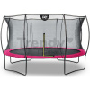 Trampolína s ochrannou sieťou Silhouette trampoline Pink Exit Toys okrúhla priemer 366 cm ružová