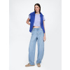 GAP Dámske džínsy High Rise Barrel UltraSoft Modrá 31REG Modrá Modrá