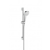 Hansgrohe Croma Select E Set sprchovej hlavice, 3 prúdy, tyče a hadice, biela/chróm 26580400-HG