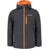 Columbia GATE RACER SOFTSHELL tmavo sivá,biela,oranžová Pánska bunda XXL